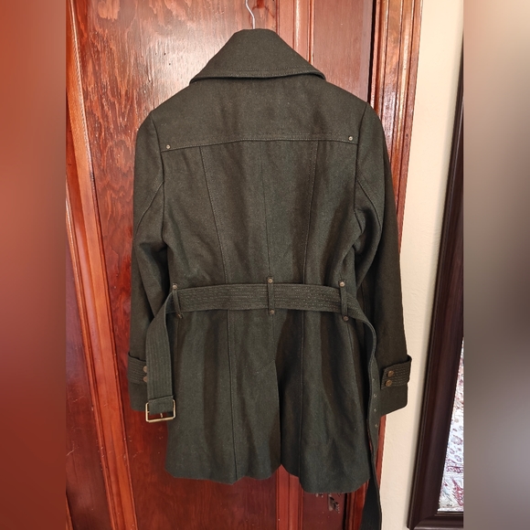 Kenneth Cole army green wool coat - Picture 3 of 3